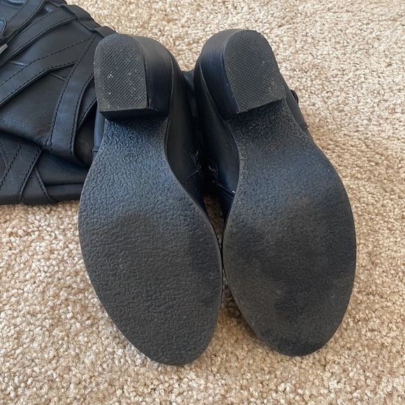 Madden Girl Strappy Knee-High Boots with Heels - Picture 4 of 4